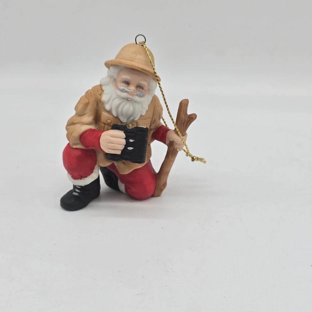 Vintage Danbury Mint Santa Around the World Christmas Tree Ornament-Africa EUC